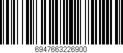 Código de barras (EAN, GTIN, SKU, ISBN): '6947663226900'