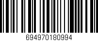 Código de barras (EAN, GTIN, SKU, ISBN): '694970180994'
