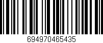 Código de barras (EAN, GTIN, SKU, ISBN): '694970465435'