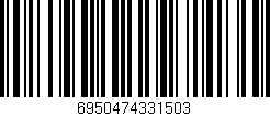 Código de barras (EAN, GTIN, SKU, ISBN): '6950474331503'