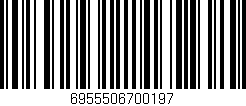 Código de barras (EAN, GTIN, SKU, ISBN): '6955506700197'