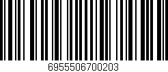 Código de barras (EAN, GTIN, SKU, ISBN): '6955506700203'