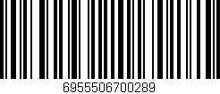 Código de barras (EAN, GTIN, SKU, ISBN): '6955506700289'