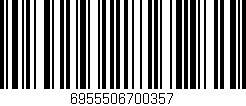 Código de barras (EAN, GTIN, SKU, ISBN): '6955506700357'