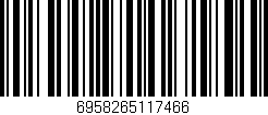Código de barras (EAN, GTIN, SKU, ISBN): '6958265117466'