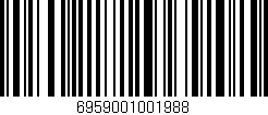 Código de barras (EAN, GTIN, SKU, ISBN): '6959001001988'