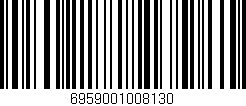 Código de barras (EAN, GTIN, SKU, ISBN): '6959001008130'