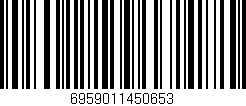 Código de barras (EAN, GTIN, SKU, ISBN): '6959011450653'