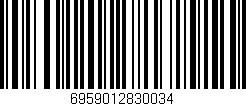 Código de barras (EAN, GTIN, SKU, ISBN): '6959012830034'