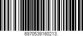 Código de barras (EAN, GTIN, SKU, ISBN): '6970539160213.'
