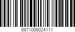 Código de barras (EAN, GTIN, SKU, ISBN): '6971008024111'
