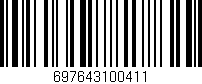 Código de barras (EAN, GTIN, SKU, ISBN): '697643100411'