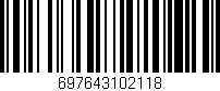 Código de barras (EAN, GTIN, SKU, ISBN): '697643102118'