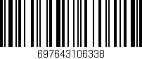 Código de barras (EAN, GTIN, SKU, ISBN): '697643106338'