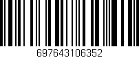 Código de barras (EAN, GTIN, SKU, ISBN): '697643106352'