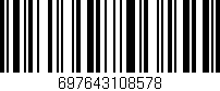 Código de barras (EAN, GTIN, SKU, ISBN): '697643108578'