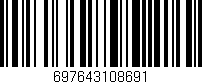 Código de barras (EAN, GTIN, SKU, ISBN): '697643108691'