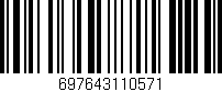 Código de barras (EAN, GTIN, SKU, ISBN): '697643110571'