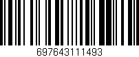 Código de barras (EAN, GTIN, SKU, ISBN): '697643111493'