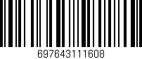 Código de barras (EAN, GTIN, SKU, ISBN): '697643111608'