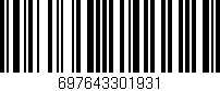 Código de barras (EAN, GTIN, SKU, ISBN): '697643301931'