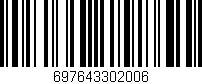 Código de barras (EAN, GTIN, SKU, ISBN): '697643302006'