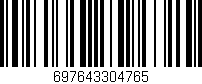 Código de barras (EAN, GTIN, SKU, ISBN): '697643304765'