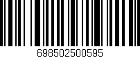 Código de barras (EAN, GTIN, SKU, ISBN): '698502500595'