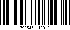 Código de barras (EAN, GTIN, SKU, ISBN): '6985451119317'