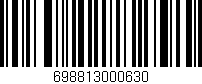 Código de barras (EAN, GTIN, SKU, ISBN): '698813000630'