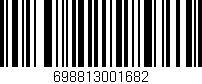 Código de barras (EAN, GTIN, SKU, ISBN): '698813001682'