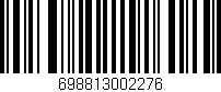 Código de barras (EAN, GTIN, SKU, ISBN): '698813002276'