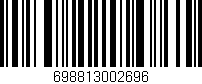 Código de barras (EAN, GTIN, SKU, ISBN): '698813002696'