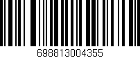 Código de barras (EAN, GTIN, SKU, ISBN): '698813004355'