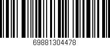 Código de barras (EAN, GTIN, SKU, ISBN): '69881304478'