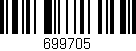 Código de barras (EAN, GTIN, SKU, ISBN): '699705'