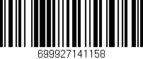 Código de barras (EAN, GTIN, SKU, ISBN): '699927141158'