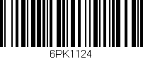 Código de barras (EAN, GTIN, SKU, ISBN): '6PK1124'