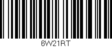 Código de barras (EAN, GTIN, SKU, ISBN): '6W21RT'