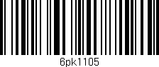 Código de barras (EAN, GTIN, SKU, ISBN): '6pk1105'