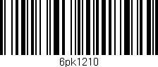 Código de barras (EAN, GTIN, SKU, ISBN): '6pk1210'