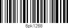 Código de barras (EAN, GTIN, SKU, ISBN): '6pk1268'