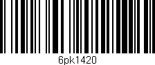 Código de barras (EAN, GTIN, SKU, ISBN): '6pk1420'