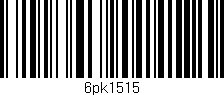 Código de barras (EAN, GTIN, SKU, ISBN): '6pk1515'