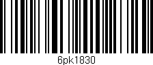Código de barras (EAN, GTIN, SKU, ISBN): '6pk1830'