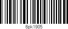 Código de barras (EAN, GTIN, SKU, ISBN): '6pk1905'