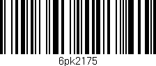 Código de barras (EAN, GTIN, SKU, ISBN): '6pk2175'