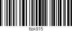 Código de barras (EAN, GTIN, SKU, ISBN): '6pk915'