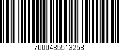 Código de barras (EAN, GTIN, SKU, ISBN): '7000485513258'