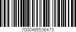 Código de barras (EAN, GTIN, SKU, ISBN): '7000485538473'